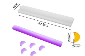 Molde silicona tubo MEDIA LUNA